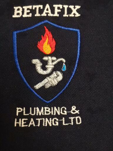 The Betafix Plumbing & Heating Ltd embroidered badge